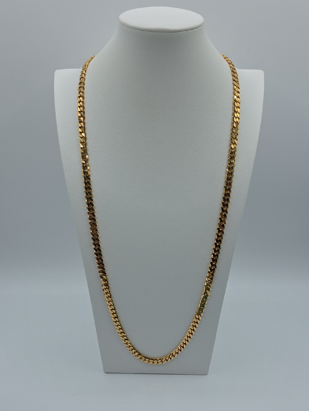 Monet Gold 36" Long Curb Chain Necklace